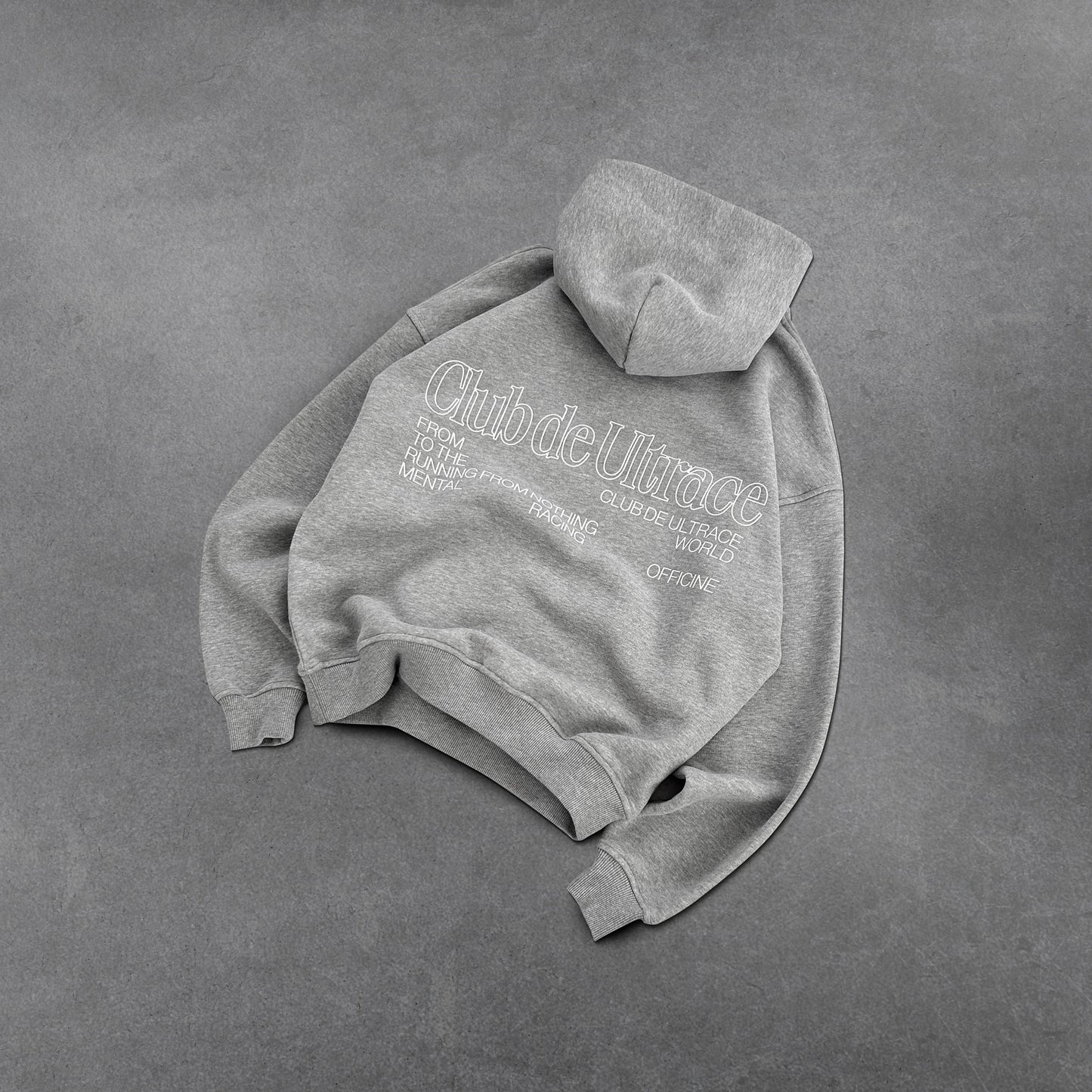 Outline White Hoodie