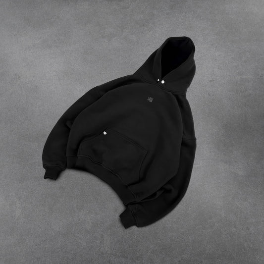 Central Crest Black Hoodie