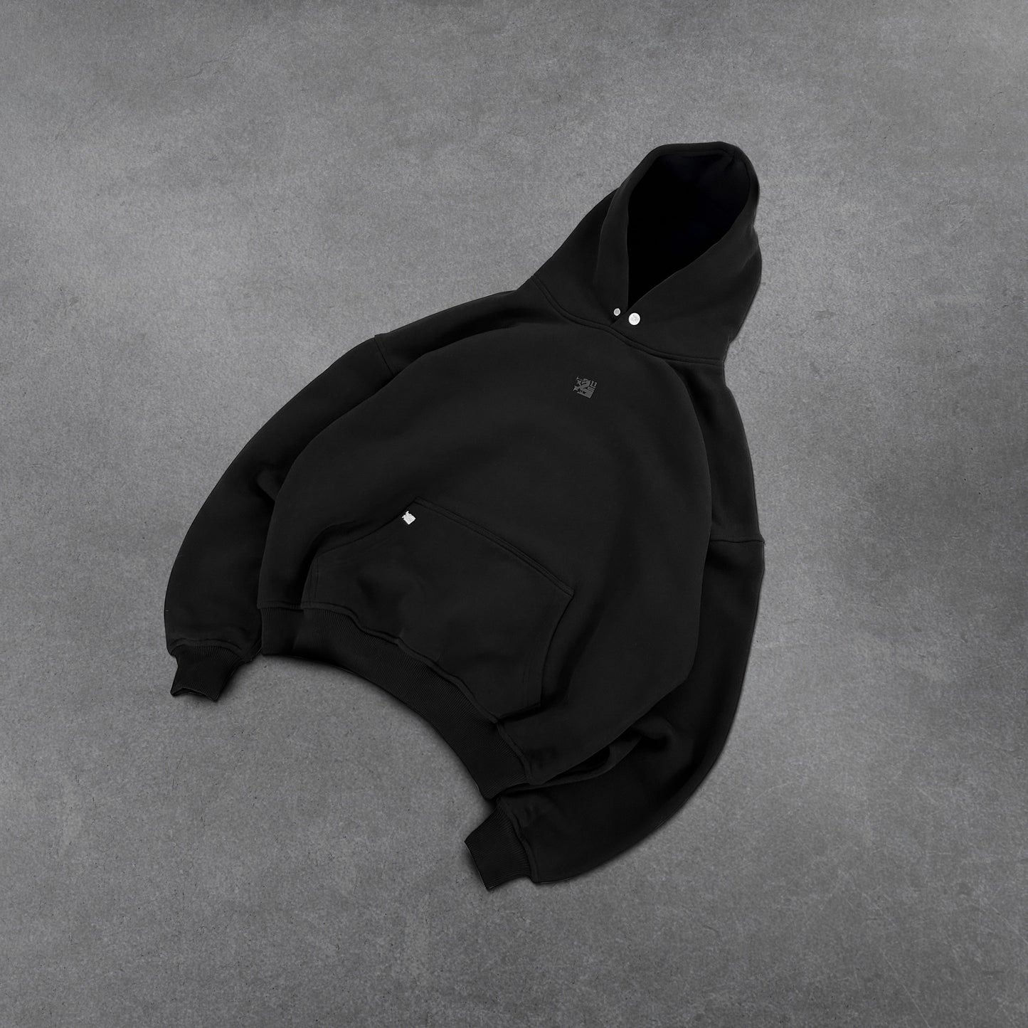 Central Crest Black Hoodie