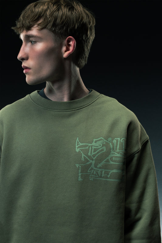 Griffin Khaki Crewneck
